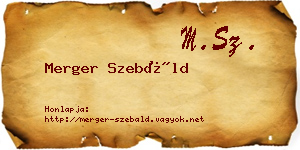 Merger Szebáld névjegykártya